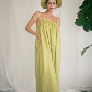 Selva Negra Green Jumpsuit Relaxed Fit Sleeveless